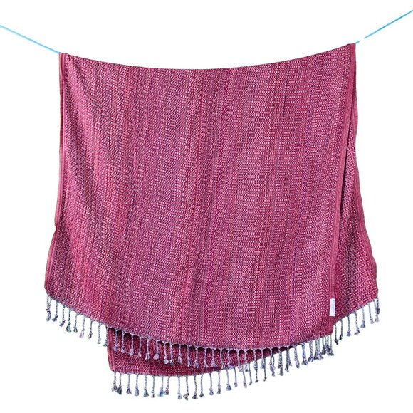 Salt Rag Beach Towel - "Red Hippie Rag" [Sand Free Turkish Beach Towel] - Picture 1 of 4